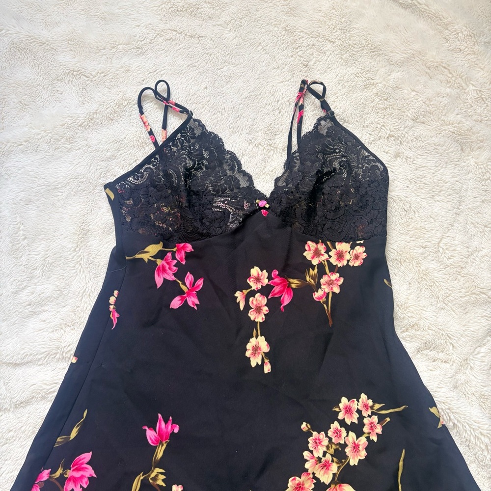 Oscar de la Renta Pink Label Floral Lace Slip – S | Romantic Lingerie | Coquette - Picture 4 of 7